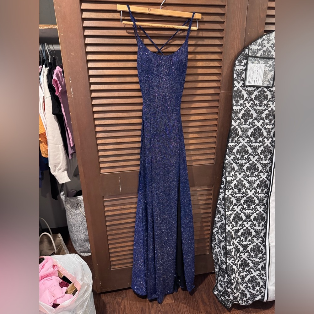 Sparkling Navy Prom Dress